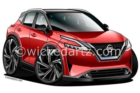 Nissan Qashqai MK3 SUV 2021+ Red (Items from £9.50)