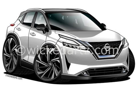 Nissan Qashqai MK3 SUV 2021+ White (Items from £9.50)