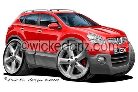 Nissan Qashqai Red DK (Items from £9.50)
