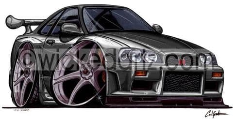 Nissan R34 Skyline Black (Items from £9.50)