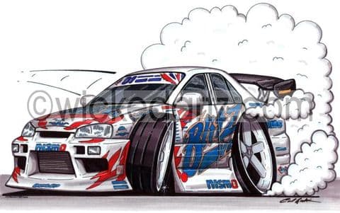 Nissan Skyline R34 'Blitz' White (Items from £9.50)
