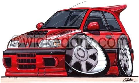 Nissan Sunny/Pulsar GTiR Red (Items from £9.50)