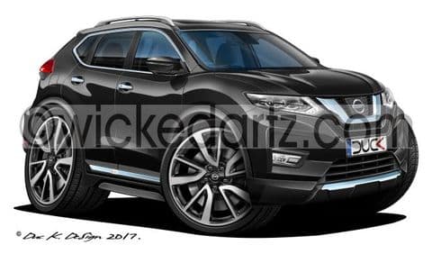 Nissan X-Trail SUV 2017+ Black DK (Items from £9.50)