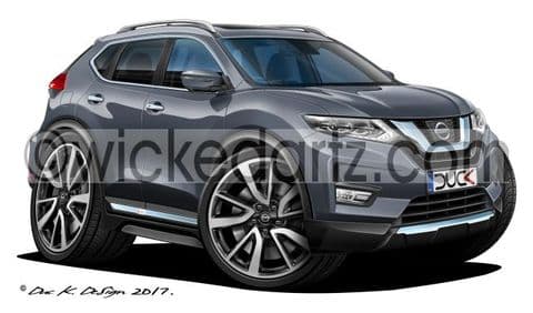 Nissan X-Trail SUV 2017+ Grey DK (Items from £9.50)