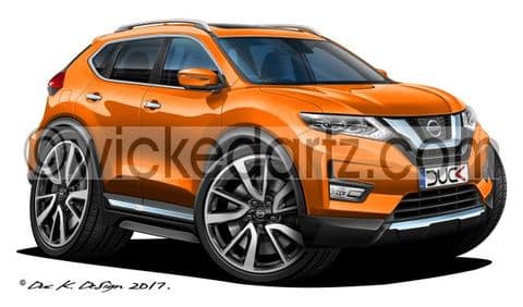 Nissan X-Trail SUV 2017+ Orange DK (Items from £9.50)