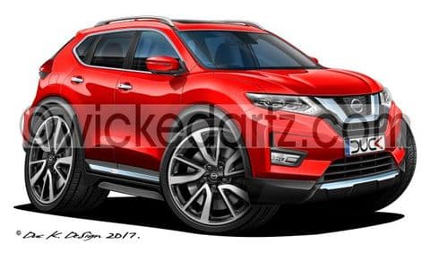 Nissan X-Trail SUV 2017+ Red DK (Items from £9.50)