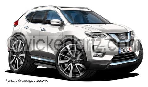 Nissan X-Trail SUV 2017+ White DK (Items from £9.50)