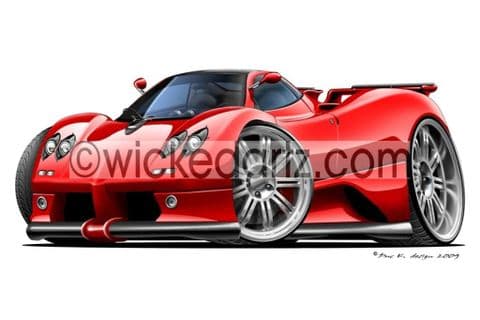 Pagani Zonda Red DK (Items from £9.50)