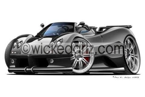 Pagani Zonda Roadster Black DK (Items from £9.50)