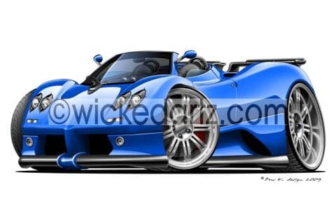 Pagani Zonda Roadster Blue DK (Items from £9.50)