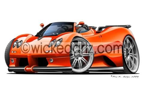 Pagani Zonda Roadster Orange DK (Items from £9.50)