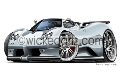 Pagani Zonda Roadster Silver DK (Items from £9.50)