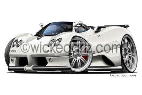 Pagani Zonda Roadster White DK (Items from £9.50)