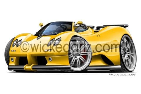 Pagani Zonda Roadster Yellow DK (Items from £9.50)