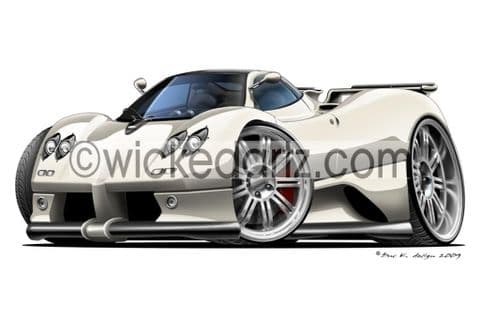 Pagani Zonda White DK (Items from £9.50)