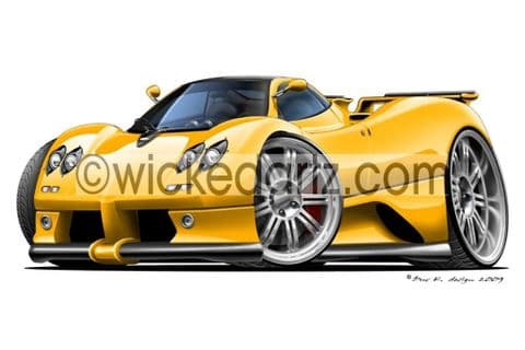 Pagani Zonda Yellow DK (Items from £9.50)