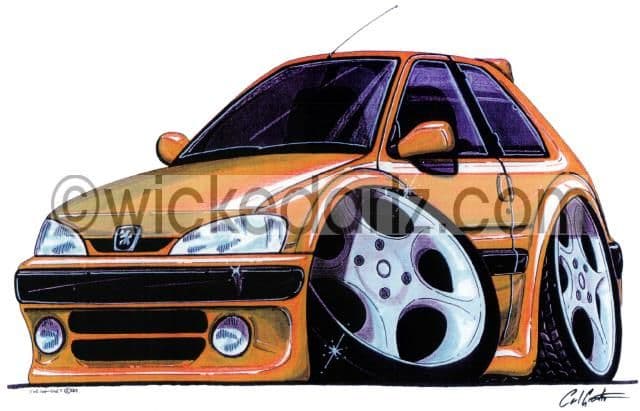 Peugeot 106 GTi Gold (Items from £9.50)