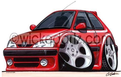 Peugeot 106 GTi Red (Items from £9.50)