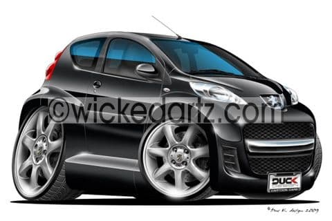 Peugeot 107 Black DK (Items from £9.50)