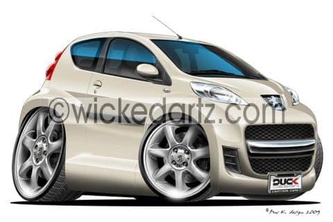 Peugeot 107 White DK (Items from £9.50)