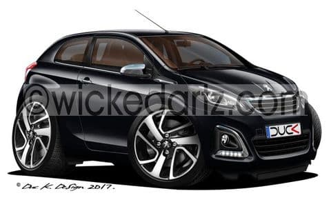 Peugeot 108 City Car 2014+ Black DK (Items from £9.50)