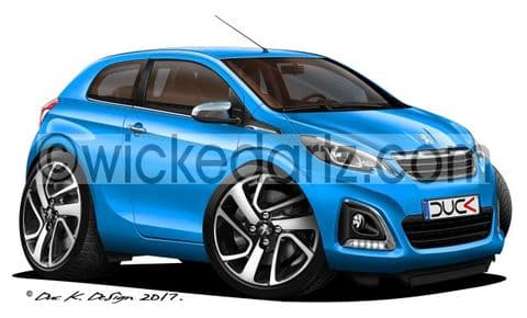 Peugeot 108 City Car 2014+ Blue DK (Items from £9.50)