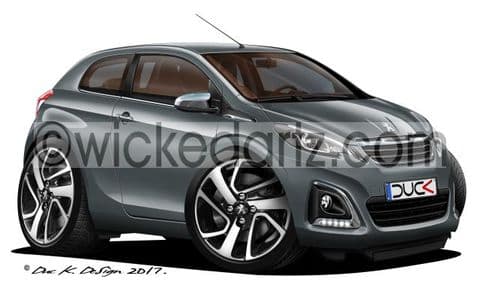 Peugeot 108 City Car 2014+ Grey DK (Items from £9.50)