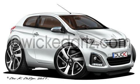 Peugeot 108 City Car 2014+ White DK (Items from £9.50)