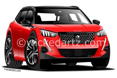 Peugeot 2008 GT SUV 2020+ Red (Items from £9.50)