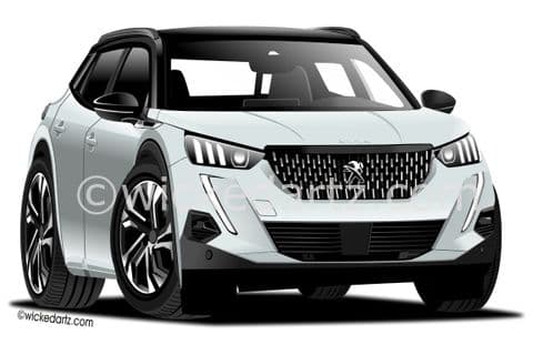 Peugeot 2008 GT SUV 2020+ Silver (Items from £9.50)