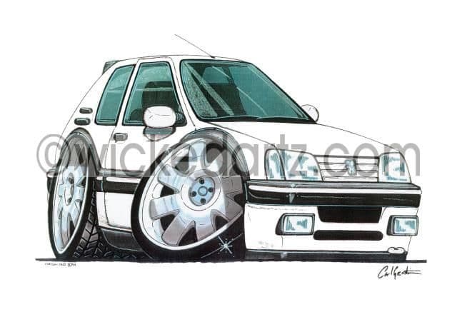 Peugeot 205 GTi White (Items from £9.50)