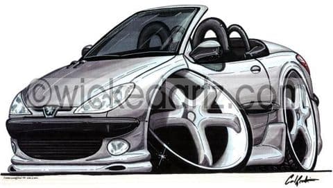 Peugeot 206 CC Silver (Items from £9.50)