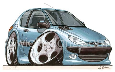 Peugeot 206 Light Blue (Items from £9.50)