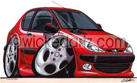 Peugeot 206 Red (Items from £9.50)
