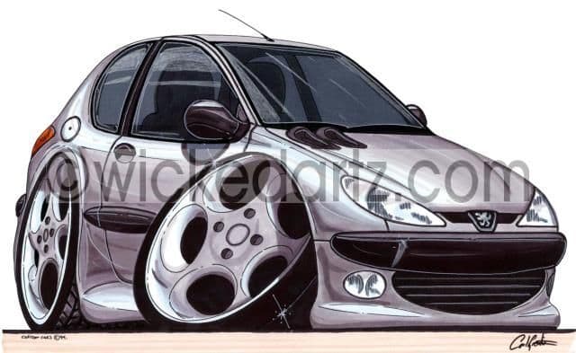 Peugeot 206 Silver (Items from £9.50)