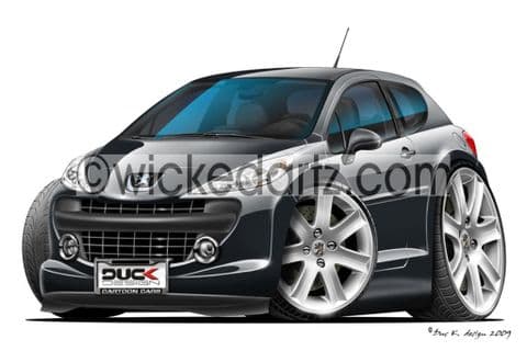 Peugeot 207 Black DK (Items from £9.50)