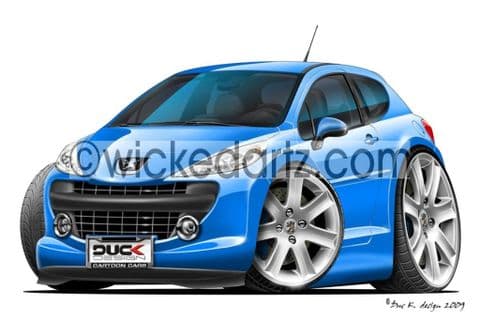 Peugeot 207 Blue DK (Items from £9.50)