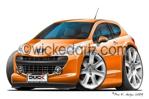 Peugeot 207 Orange DK (Items from £9.50)