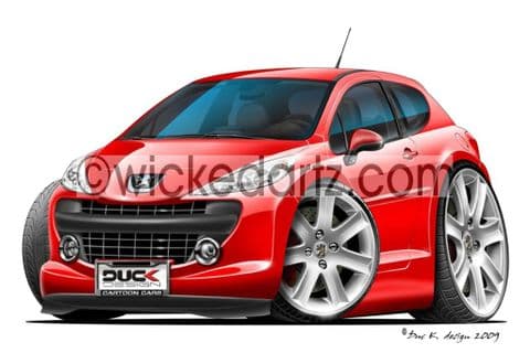Peugeot 207 Red DK (Items from £9.50)