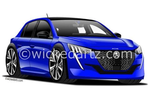 Peugeot 208 GT 2020+ Blue (Items from £9.50)