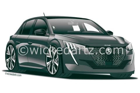 Peugeot 208 GT 2020+ Grey (Items from £9.50)