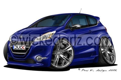Peugeot 208 GTi Blue DK (Items from £9.50)