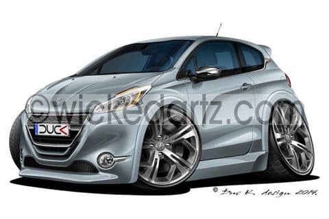 Peugeot 208 GTi Silver DK (Items from £9.50)