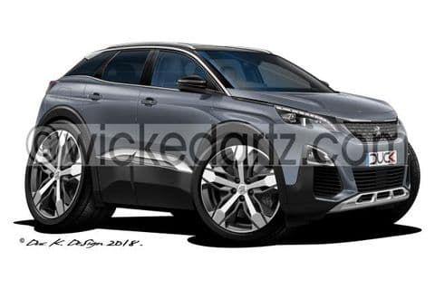 Peugeot 3008 SUV Grey DK (Items from £9.50)
