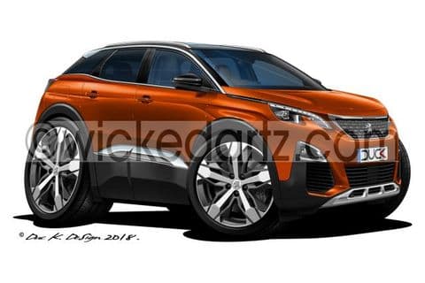 Peugeot 3008 SUV Orange DK (Items from £9.50)