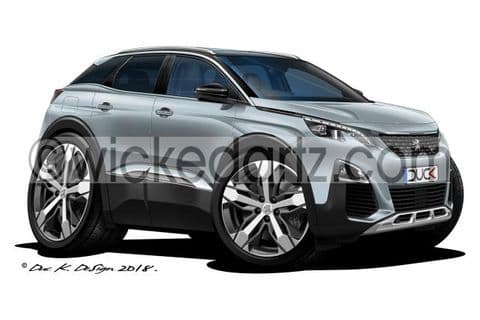 Peugeot 3008 SUV Silver DK (Items from £9.50)
