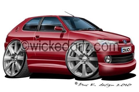 Peugeot 306 Burgundy DK (Items from £9.50)
