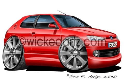 Peugeot 306 Red DK (Items from £9.50)
