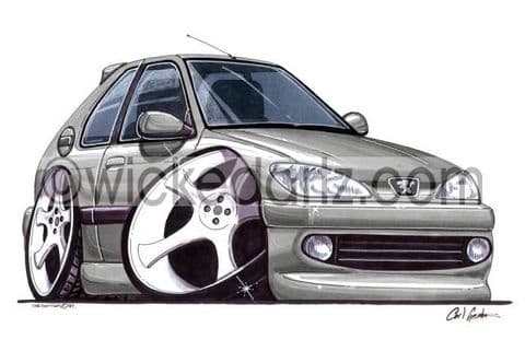 Peugeot 306 Silver Grey (Items from £9.50)