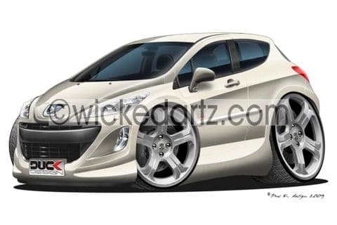 Peugeot 308 White DK (Items from £9.50)